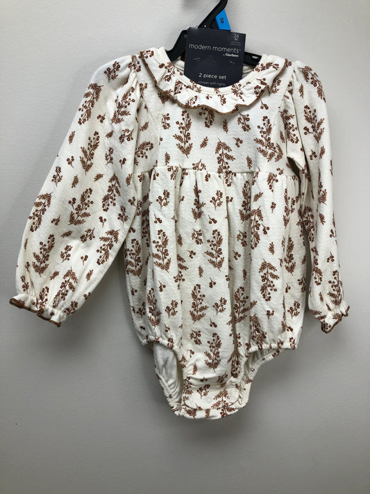 24m Modern Moments NEW cream floral Romper