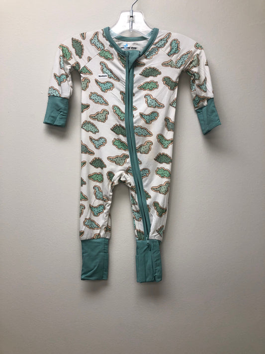 0-3m Little One Shop NEW sage green dinosaur Sleeper