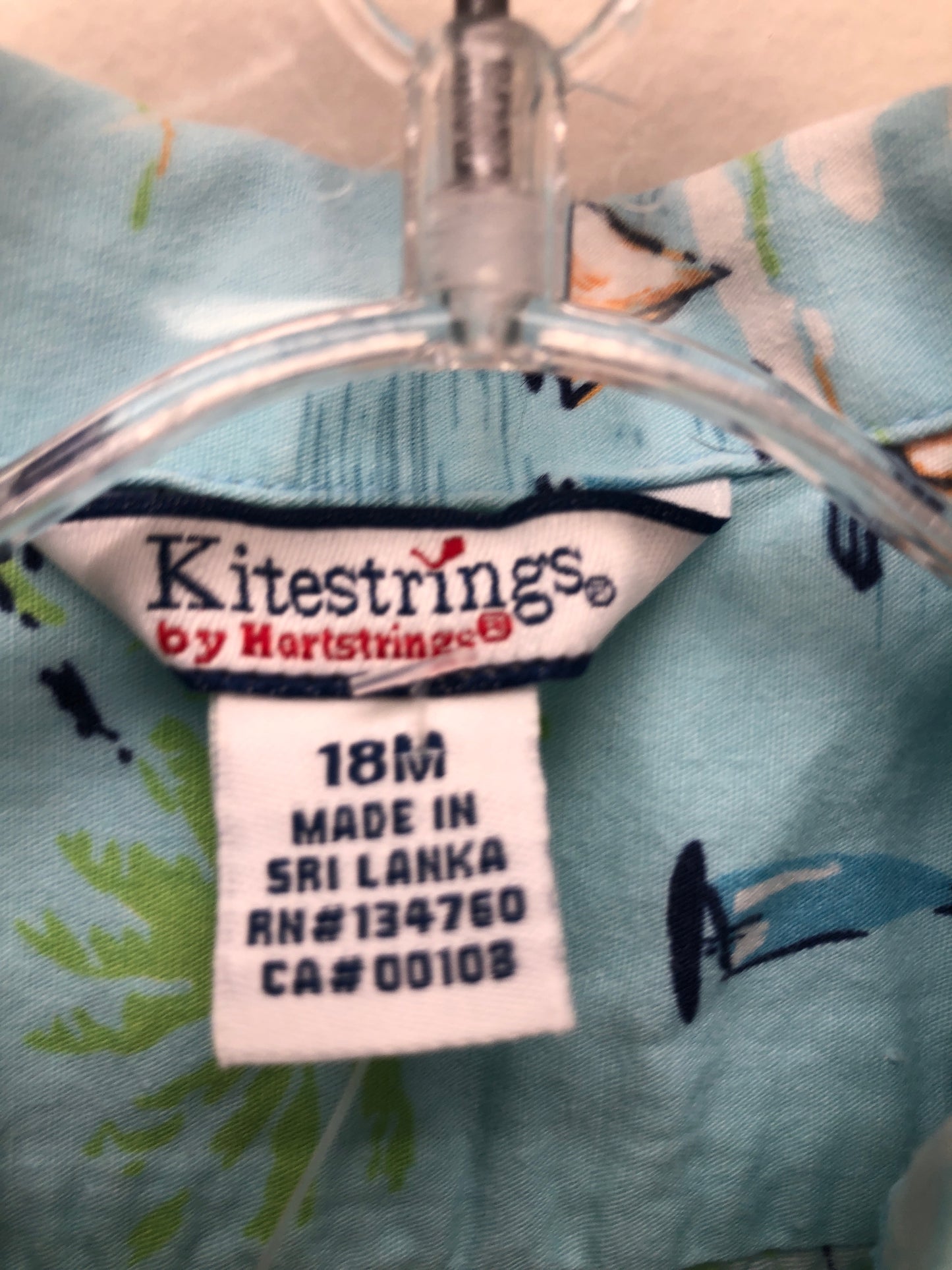 18 Months Kitestrings light blue Hawaiian Shirt