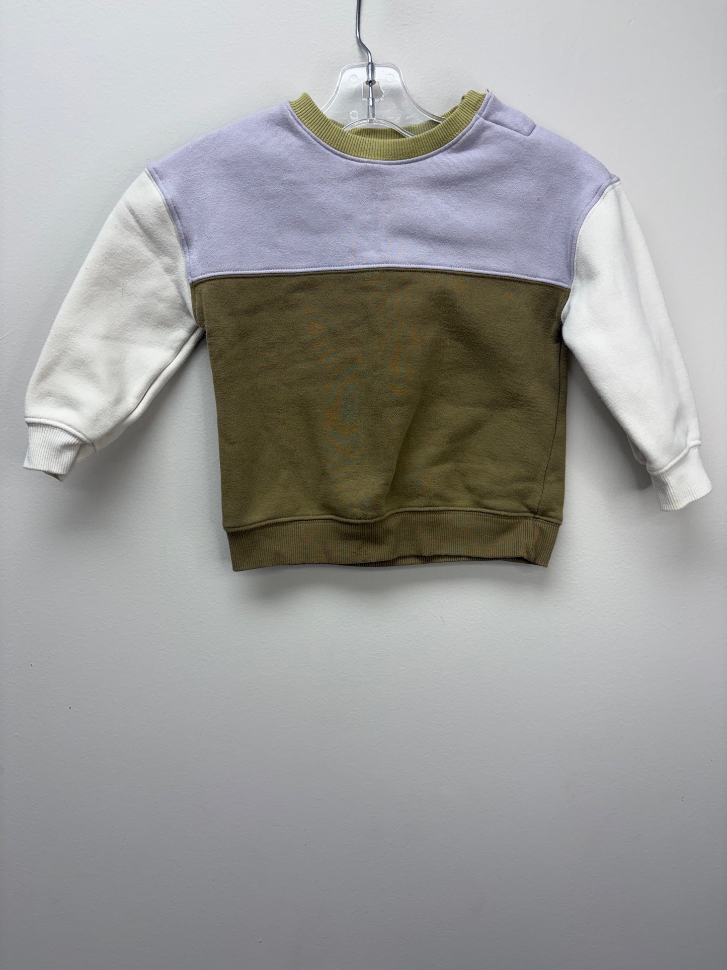 Little Co. Child Size 24 Months purple color block Sweatshirt