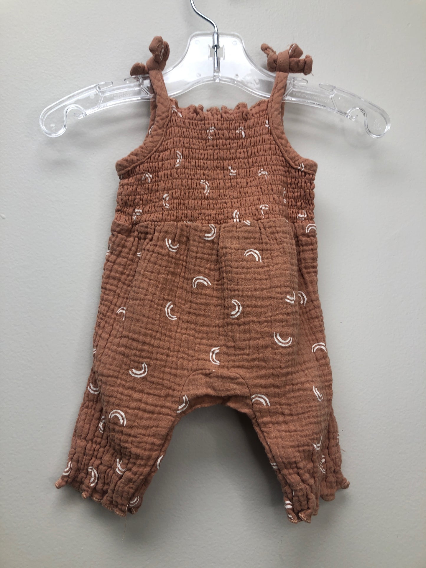 NB Grayson Collective clay rainbow Romper