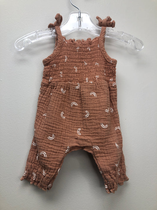 NB Grayson Collective clay rainbow Romper