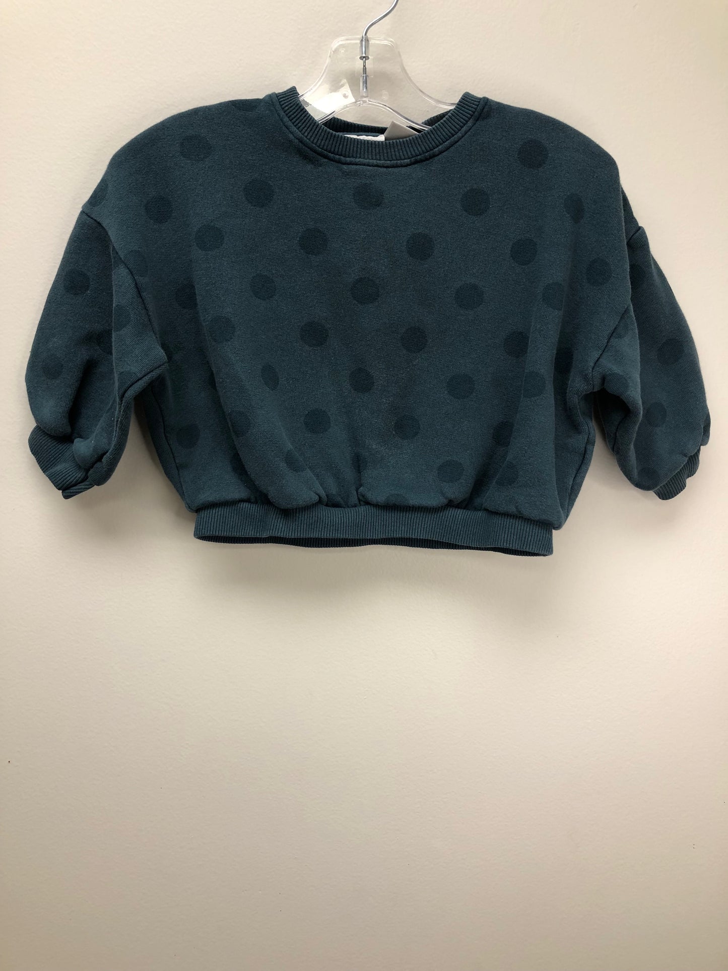 18-24m Zara teal polka dot Sweatshirt