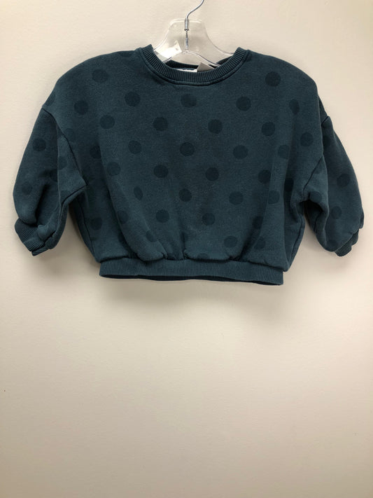 18-24m Zara teal polka dot Sweatshirt