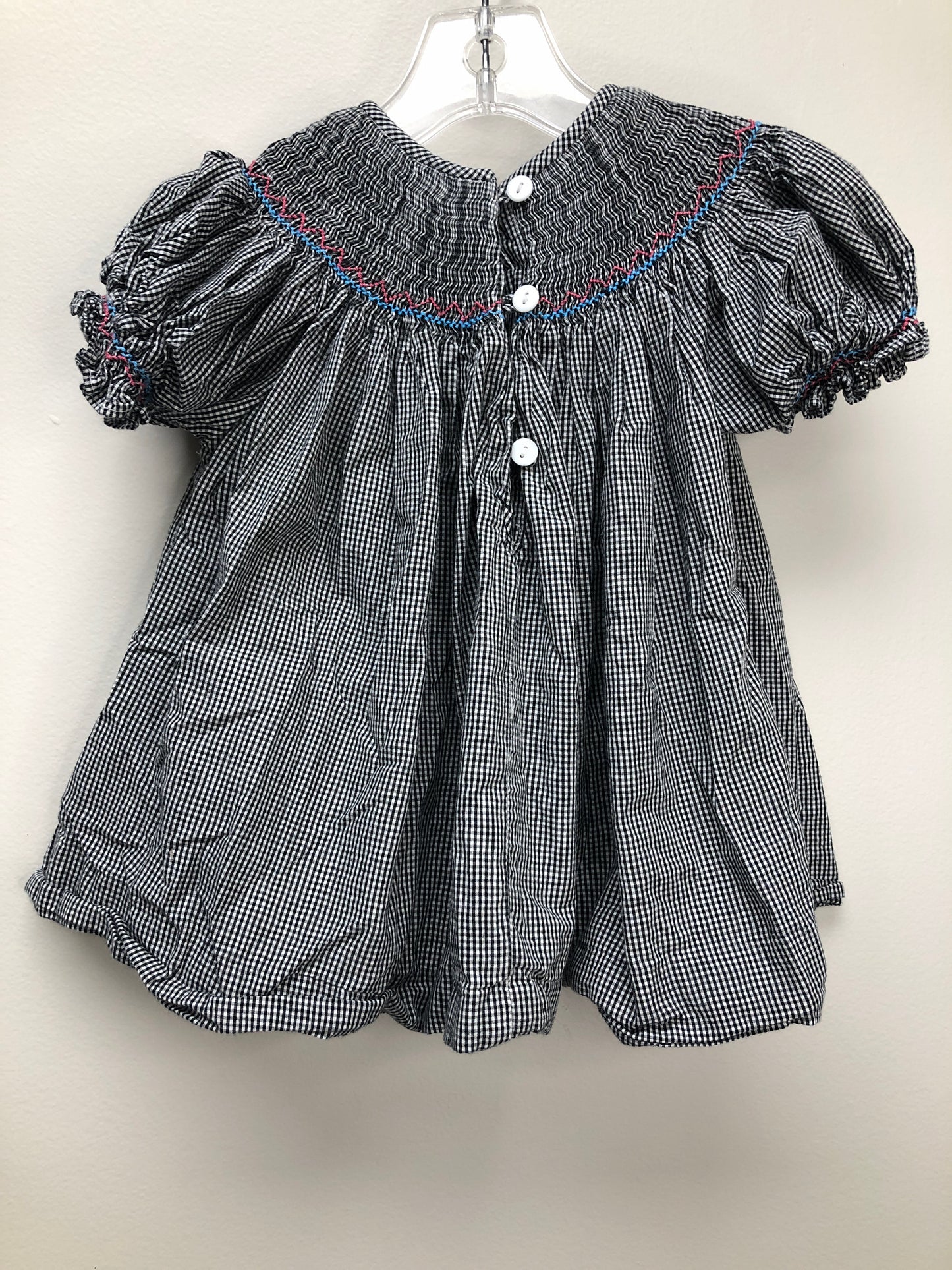 2t Smocked of Not black checkered Dress