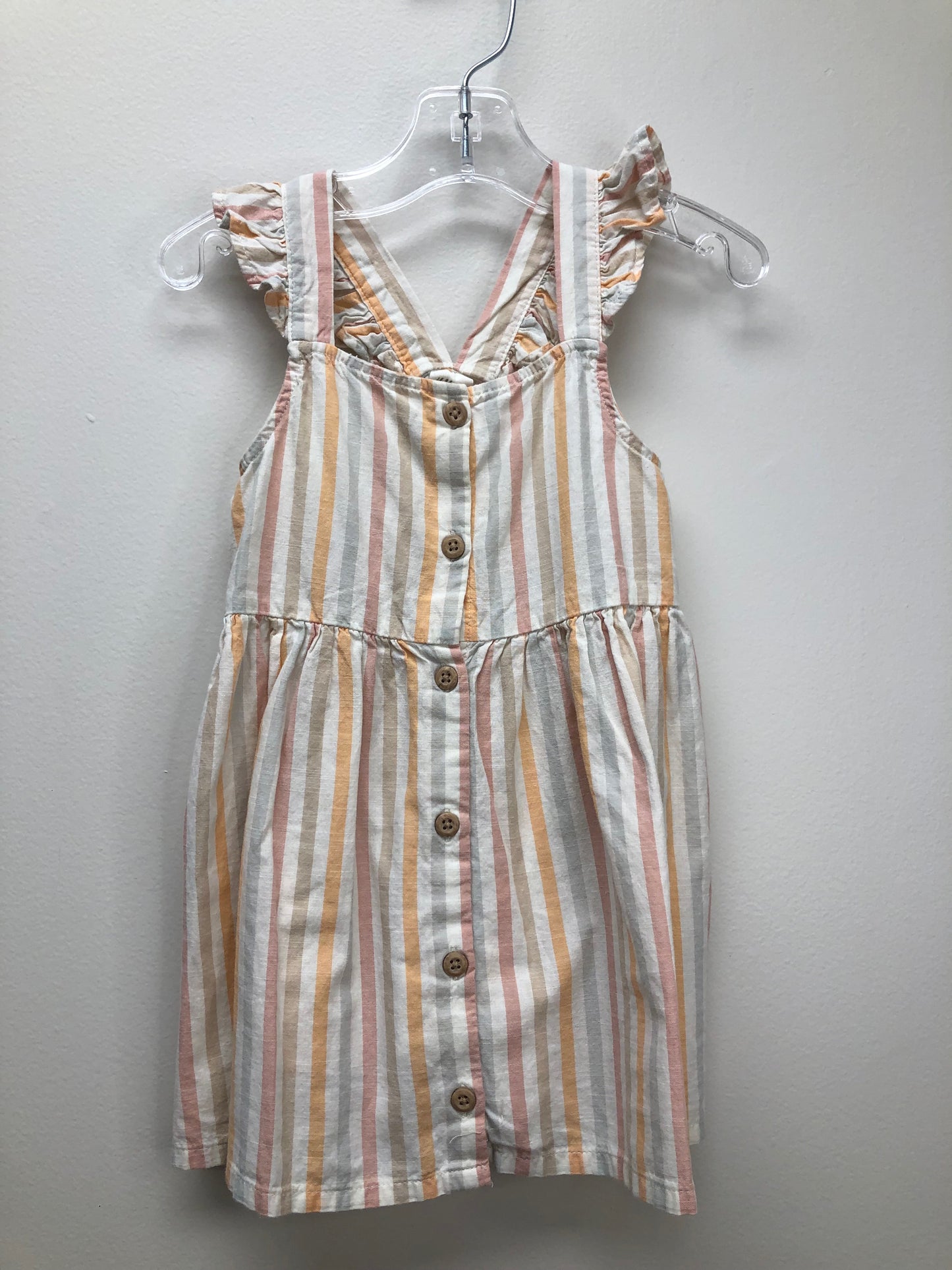 18m H & M pink stripe Dress