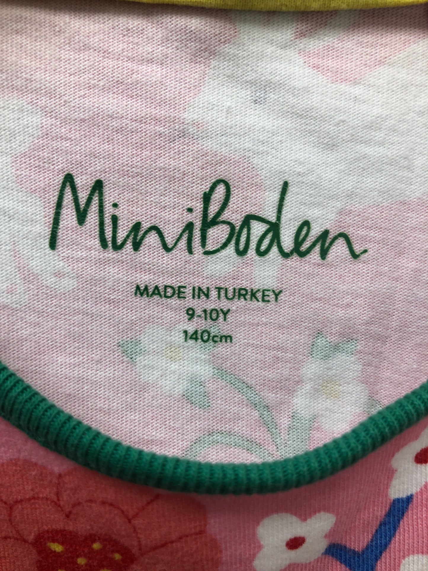 9-10 Mini Boden pink Bunnies Dress