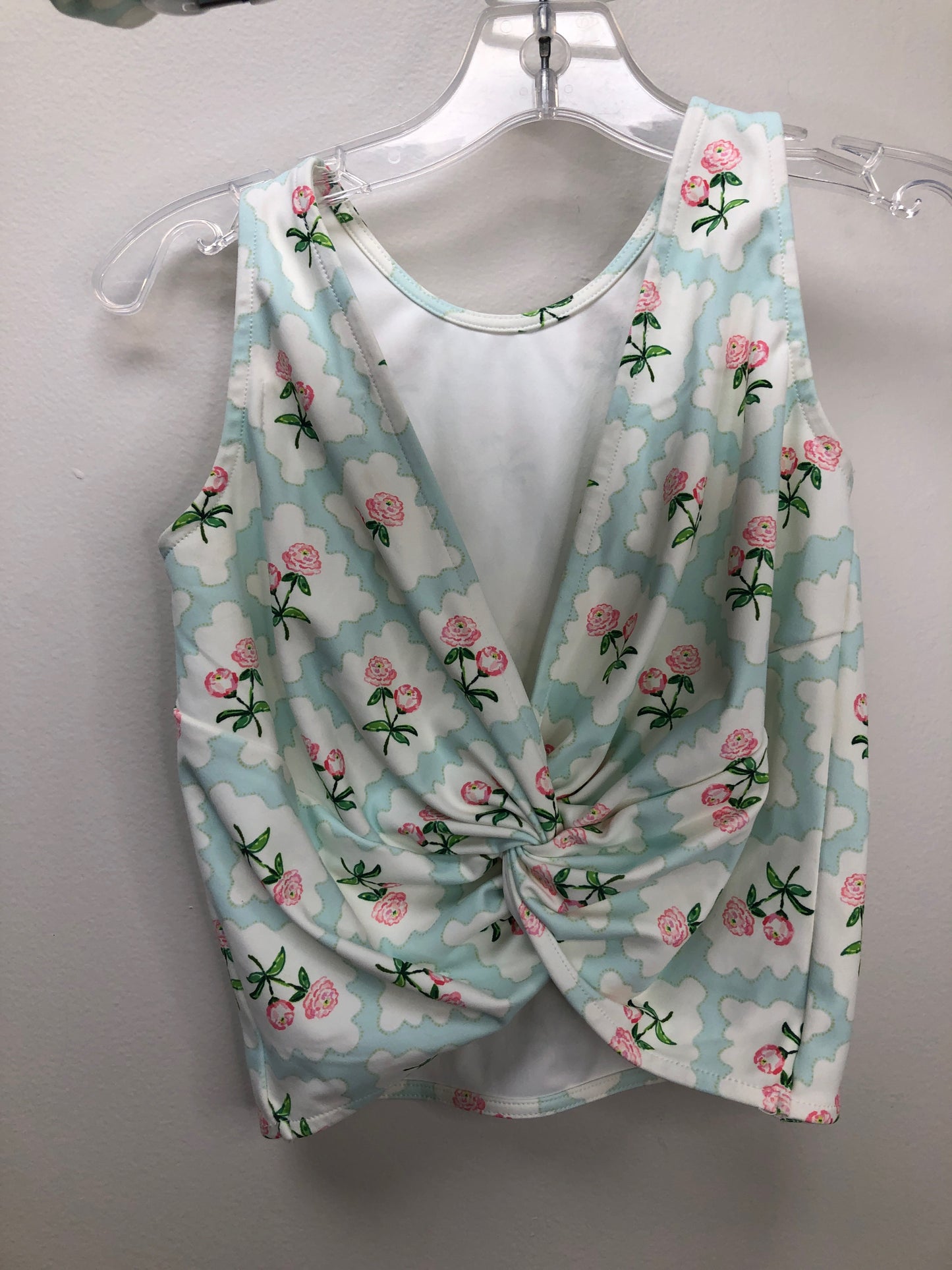 5T Sweet Honey Clothing Co. blue floral 2 PC Ensembles