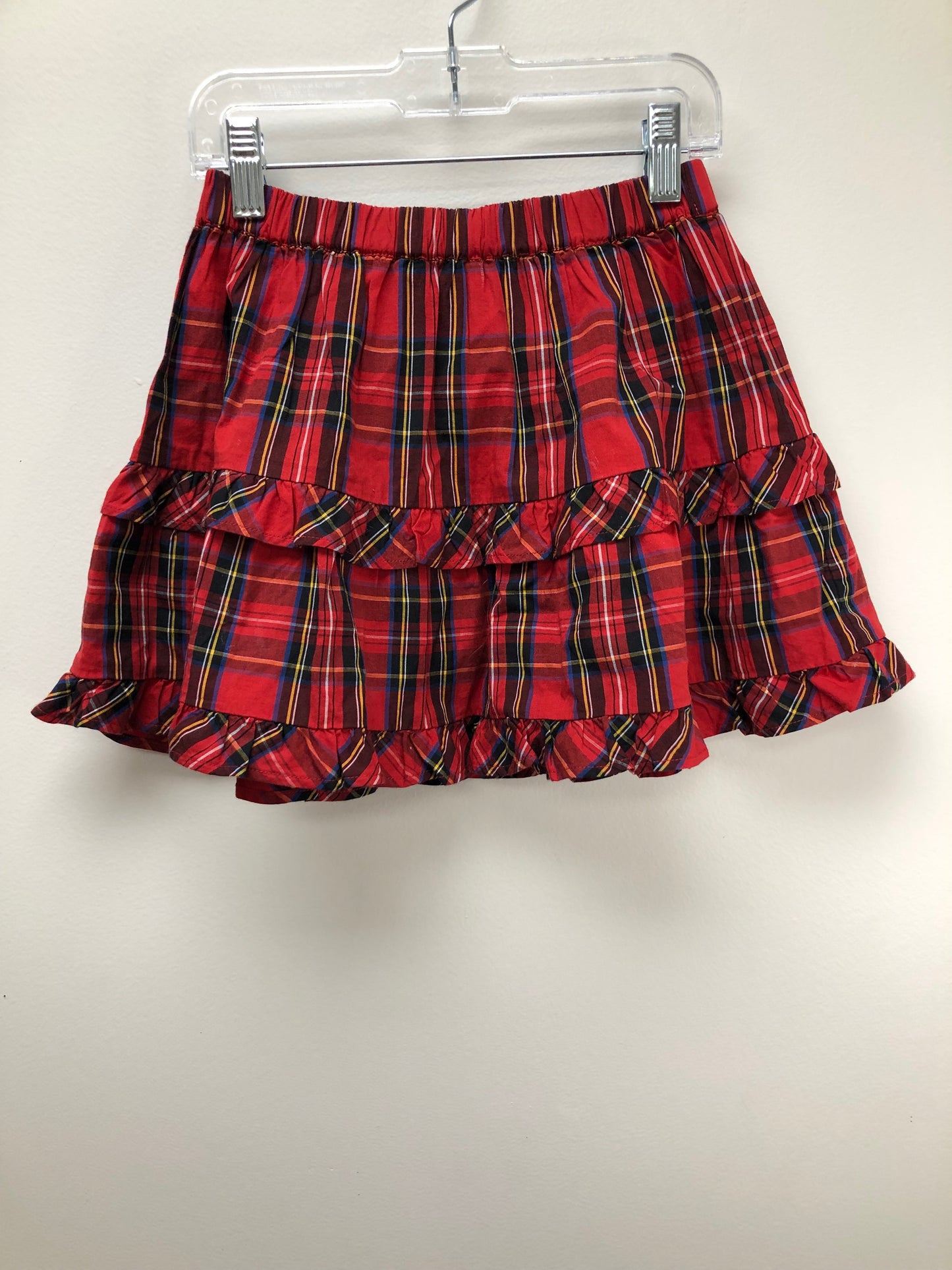 6/7 Crewcuts red plaid Skirt