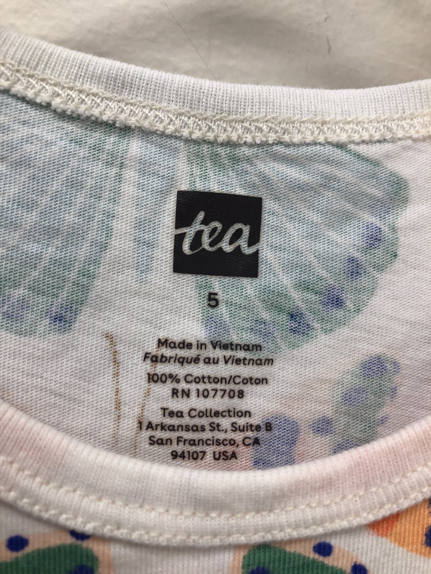 5T tea Multi-Color butterflies Dress