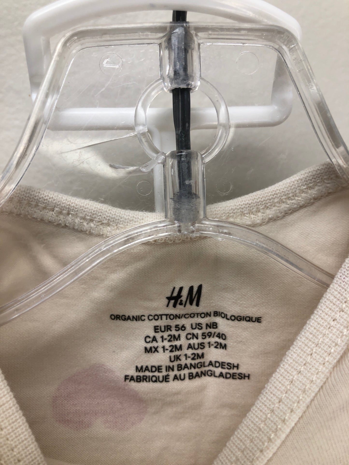 Newborn H&M cream hearts 2 PC Ensembles