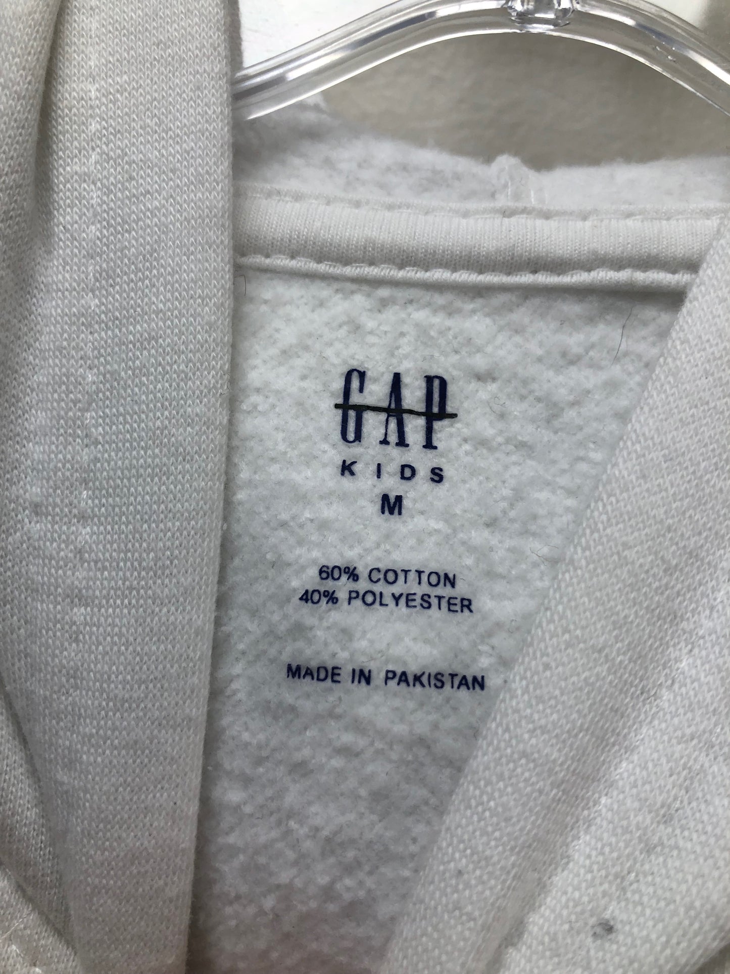 8 GAP white hooded Sweatshirt