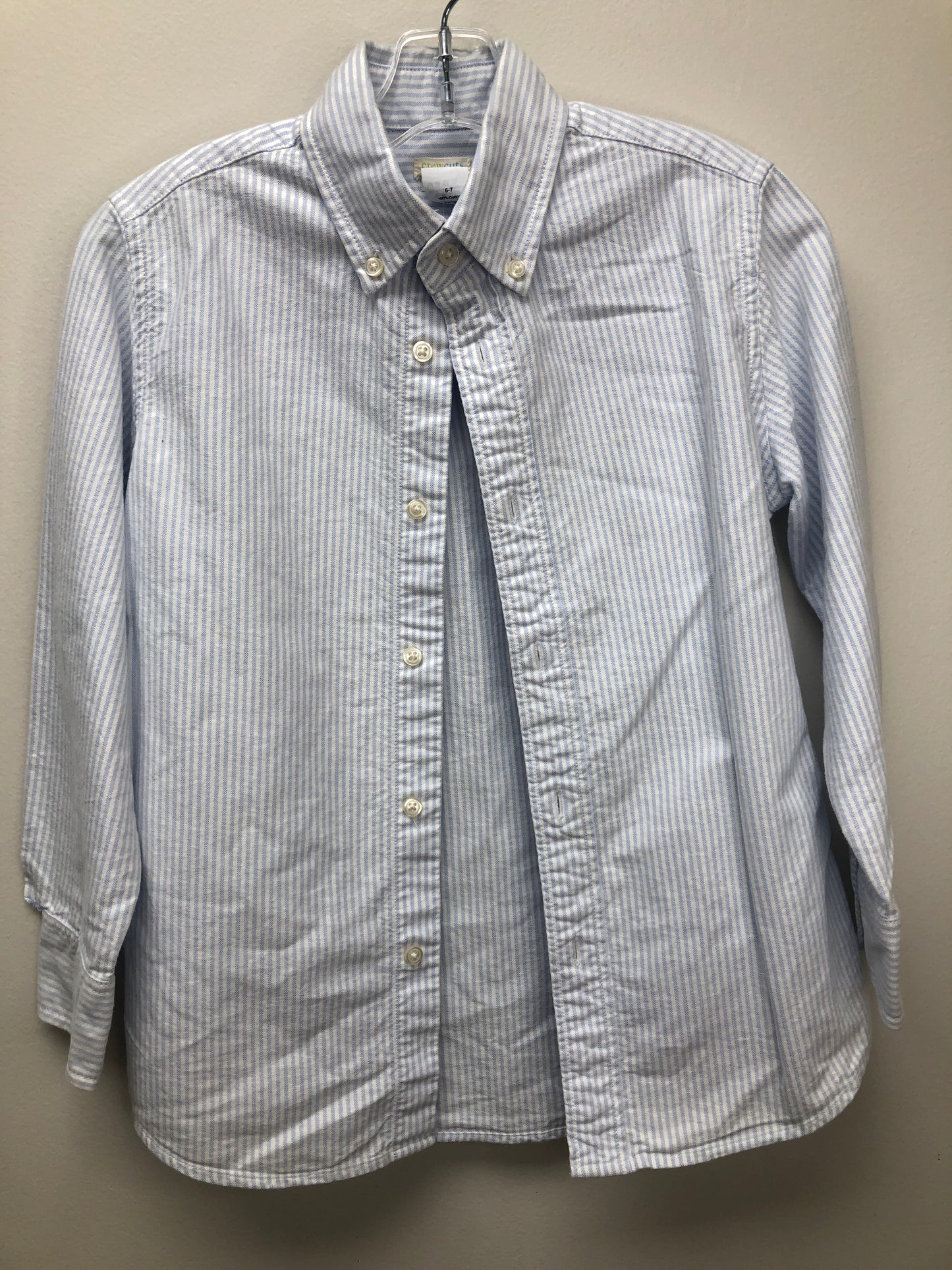 8 Crewcuts blue stripe Shirt