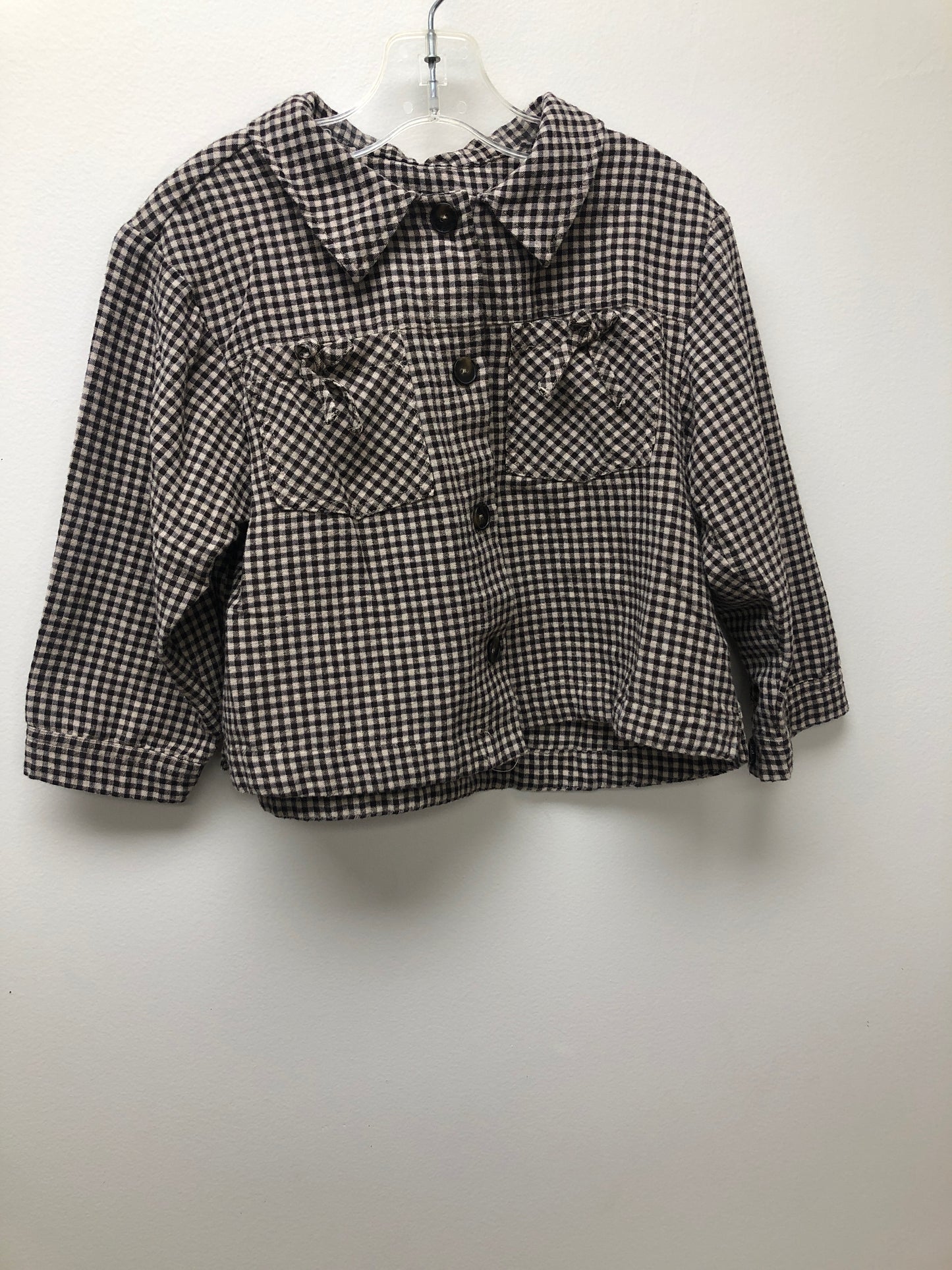 6 Zara brown gingham Shirt