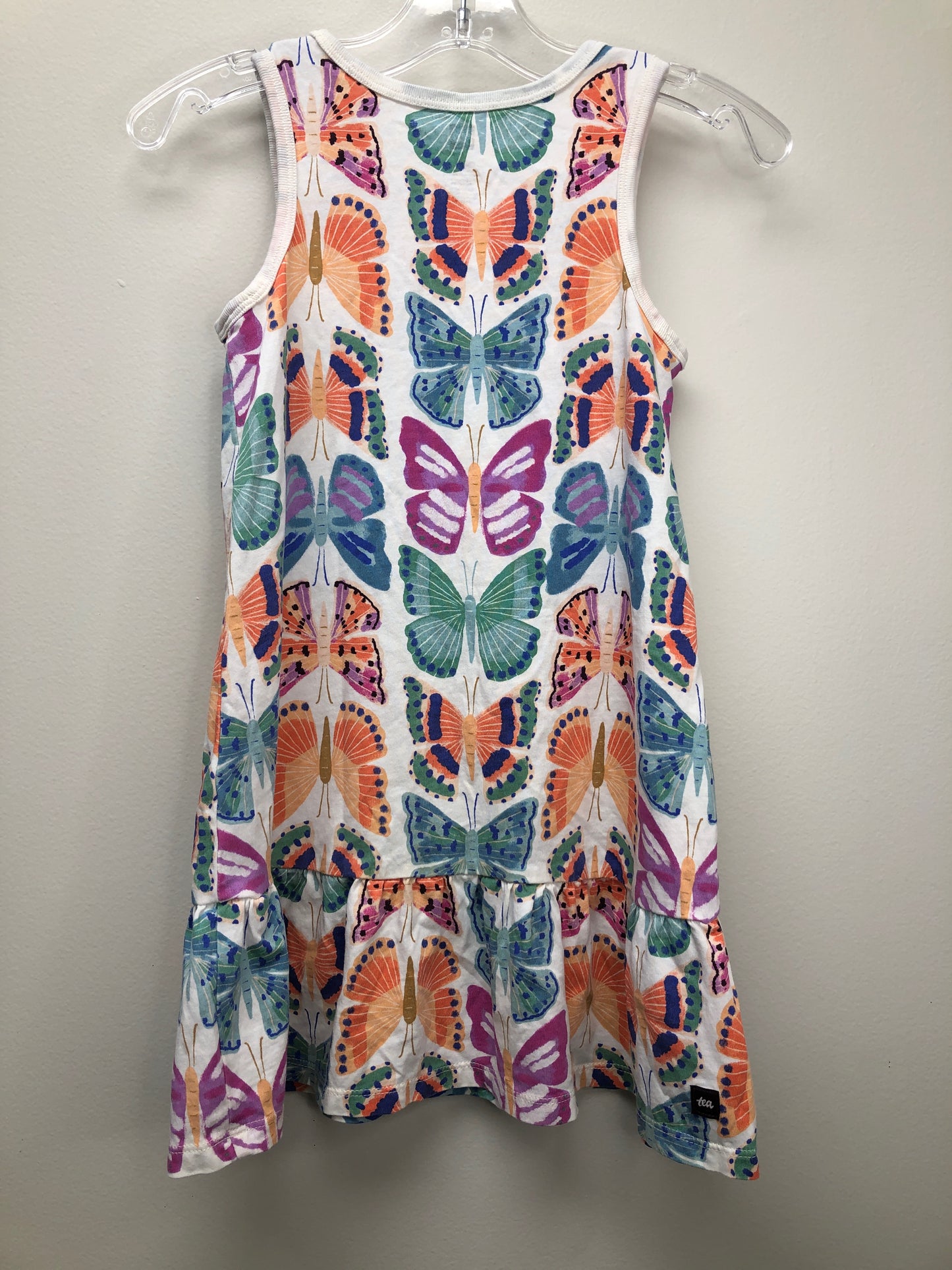 5T tea Multi-Color butterflies Dress