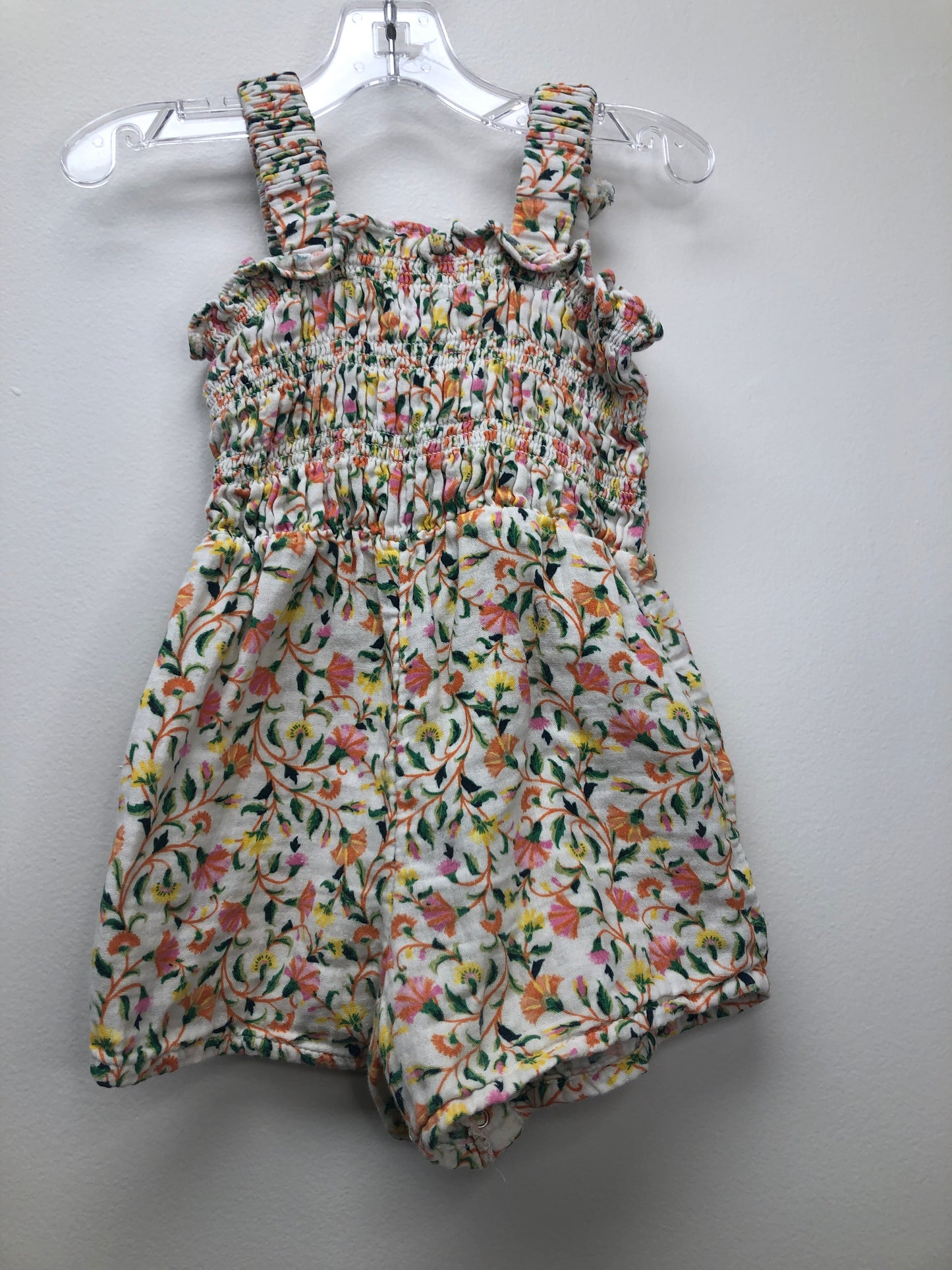 2t Old Navy yellow floral Romper