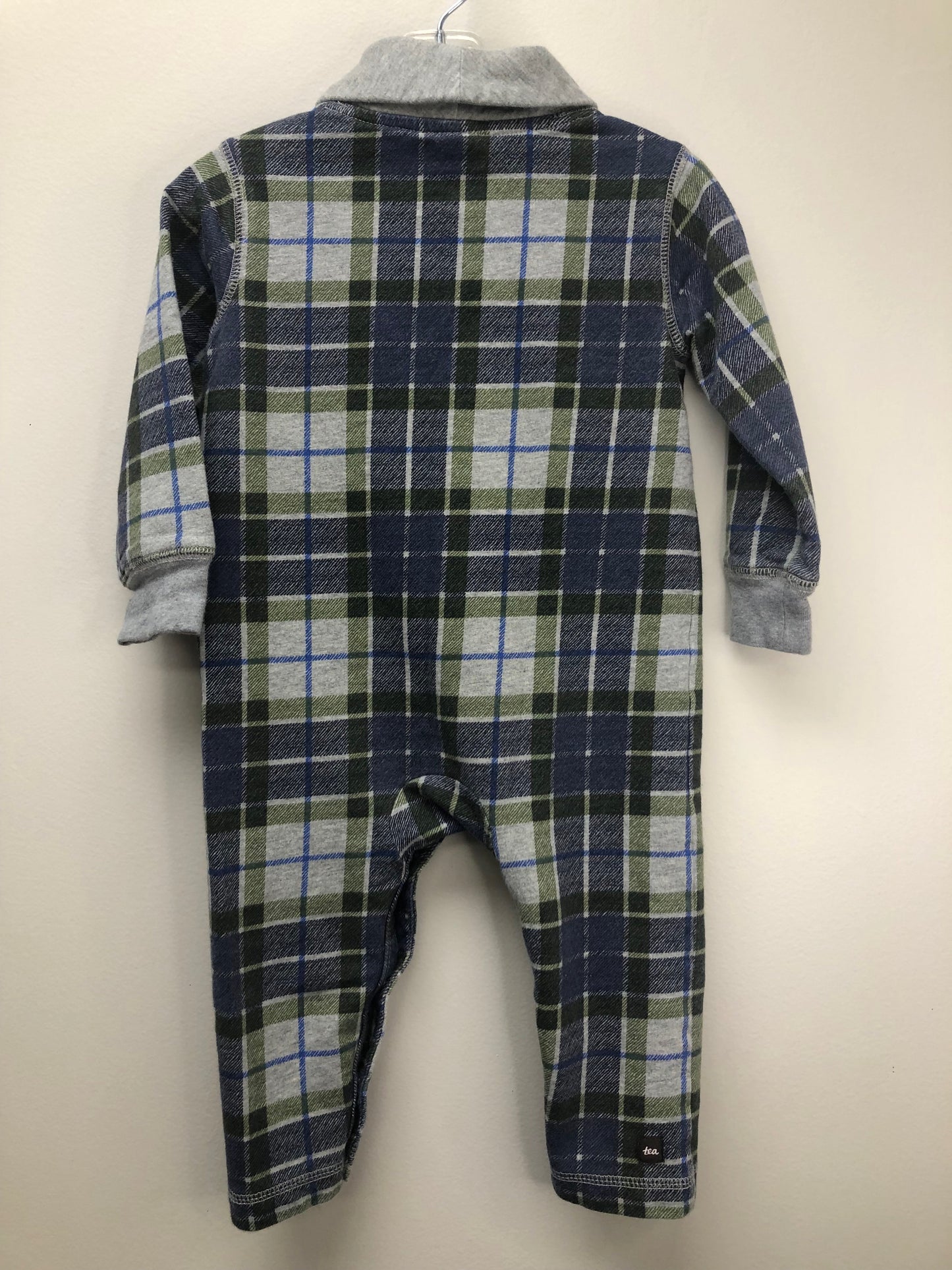 12-18m tea blue plaid 1 PC Ensemble