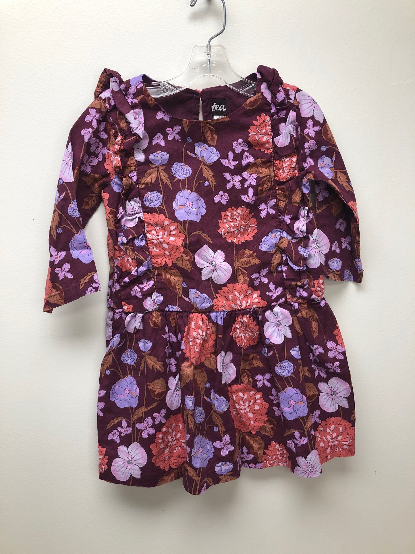 Size 5T tea magenta floral Dress