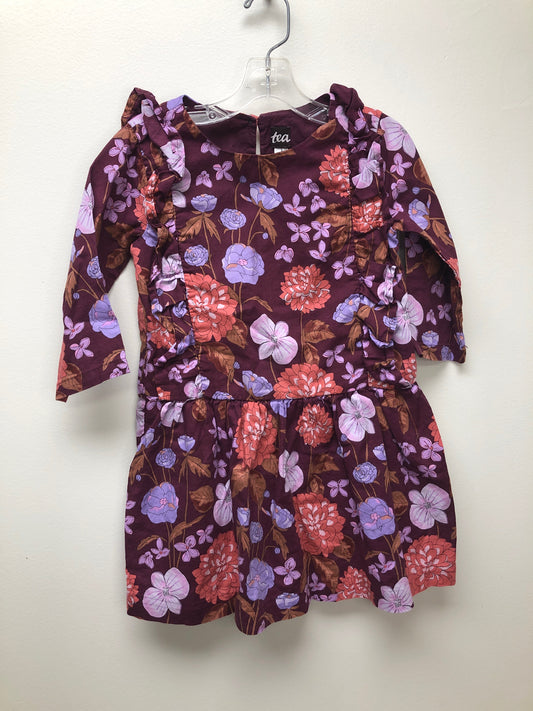Size 5T tea magenta floral Dress