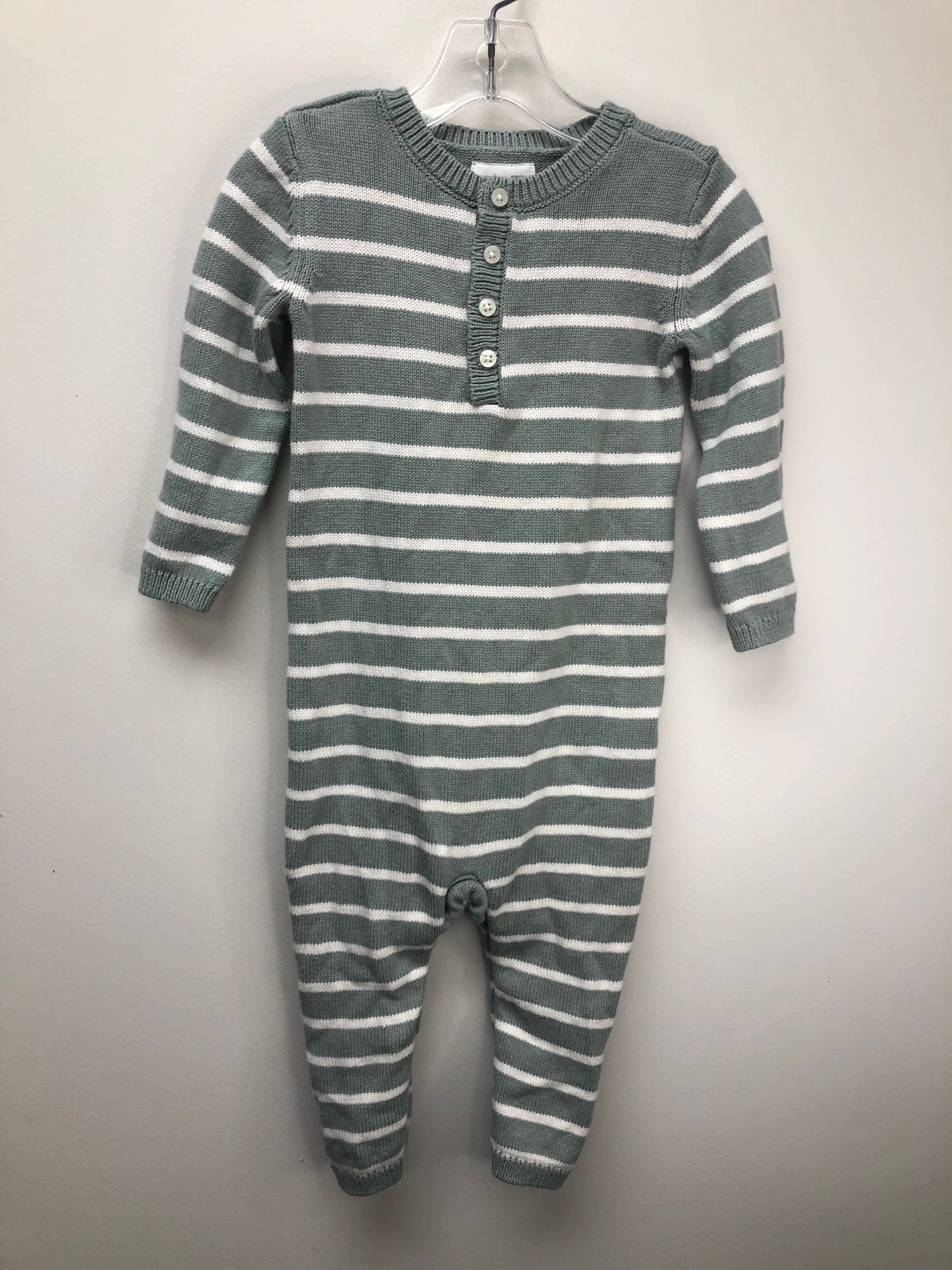 18m Little Planet green stripe 1 PC Ensemble