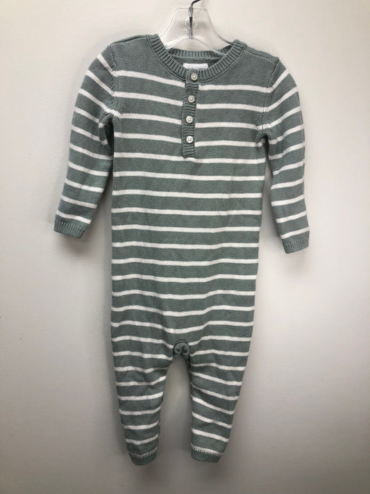 18m Little Planet green stripe 1 PC Ensemble