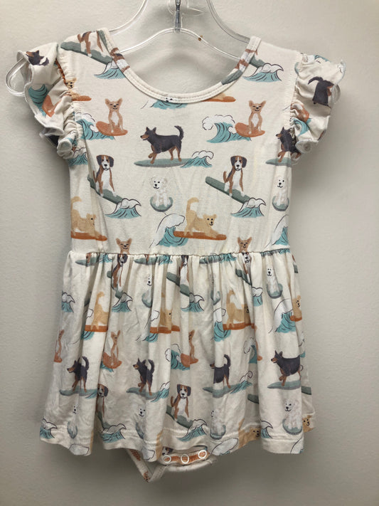 6-12 Months Caden Lane white Dog Dress