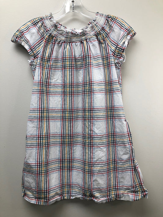 8 Hanna Andersson white plaid Dress