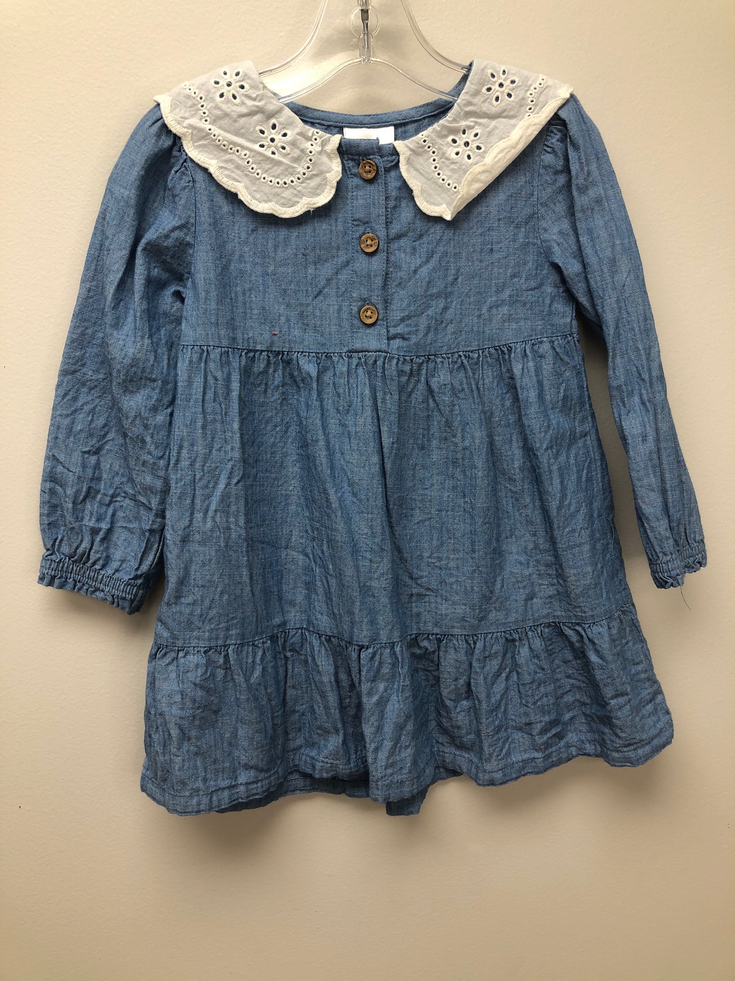2T Little Co. denim eyelet Dress