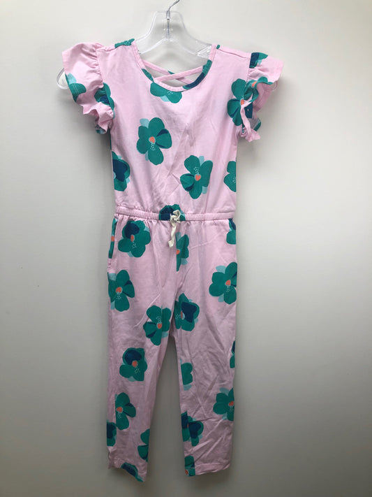 6 tea pink flowers Jumpsuit