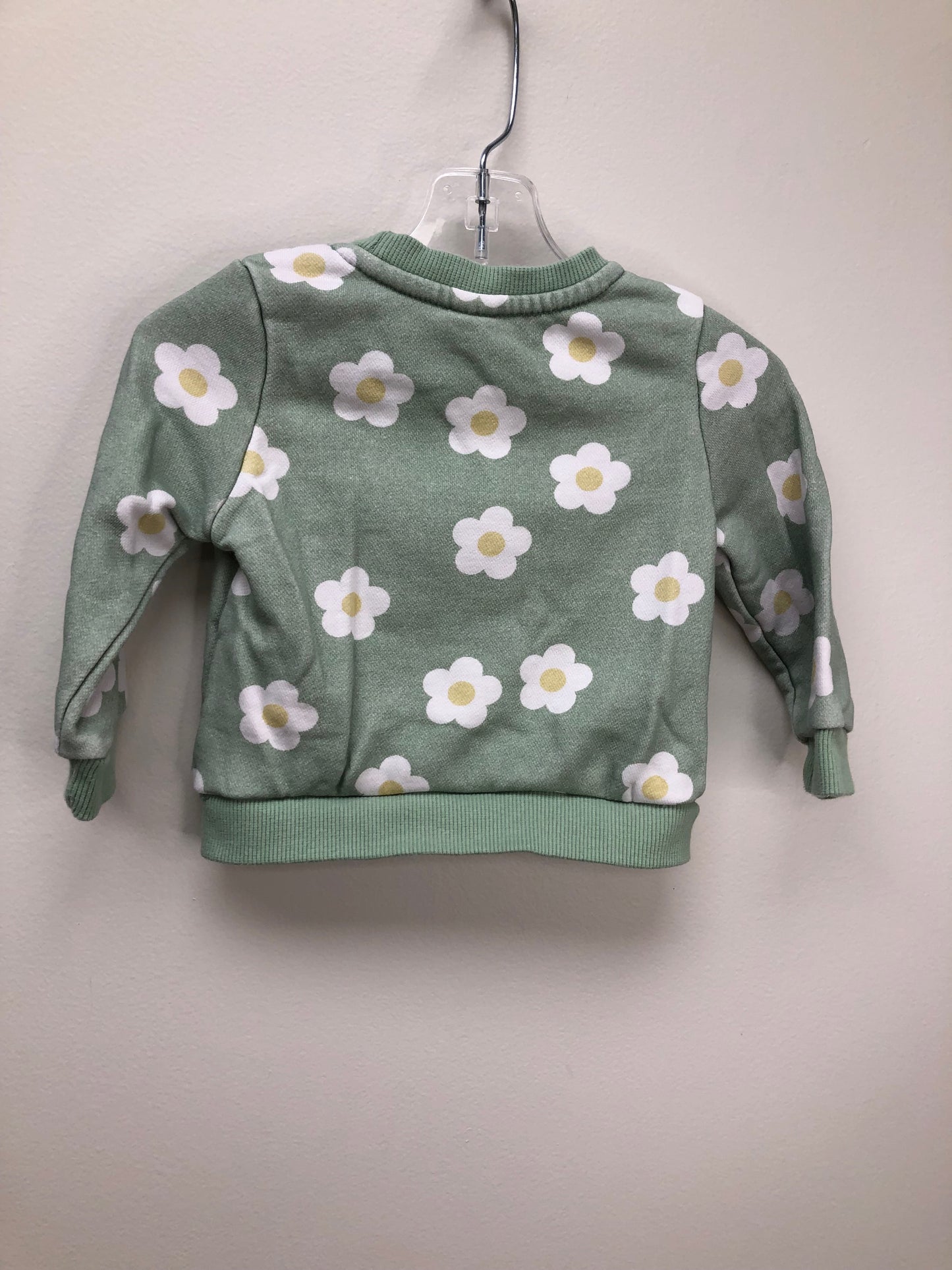 6-9 Months Cozy Cub green daisies Sweatshirt