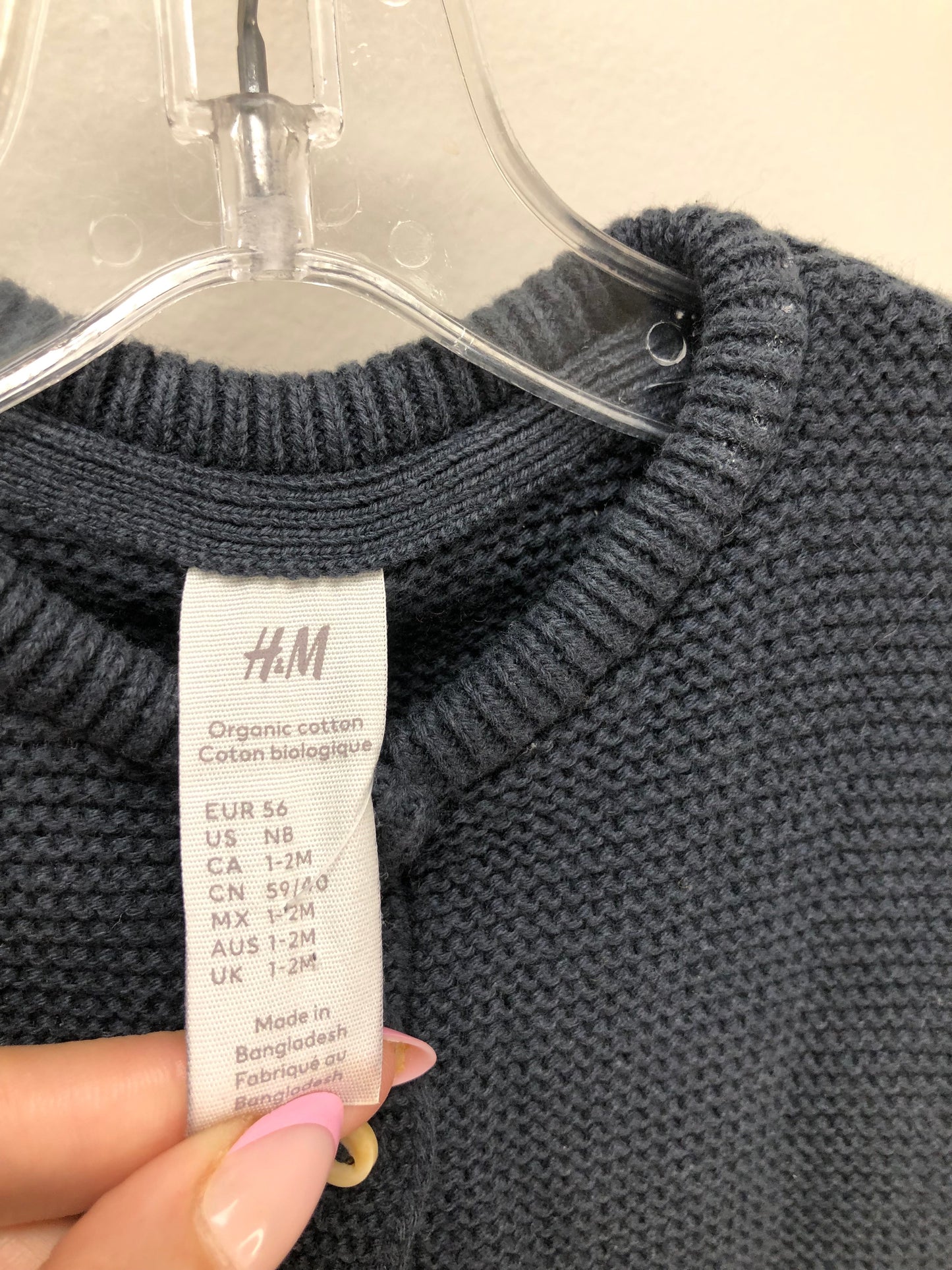 NB H & M charcoal knit Sweater