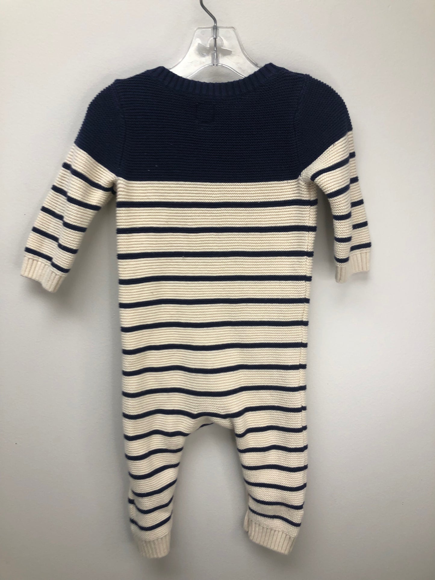 6-12m GAP cream stripe 1 PC Ensemble