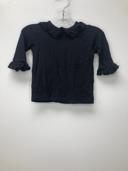3-6m Kate Quinn black ruffle Shirt