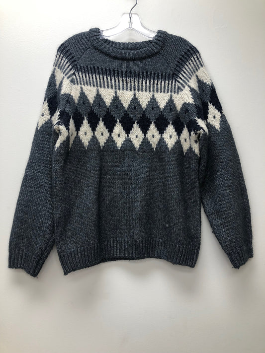 13-14 Zara gray print Sweater