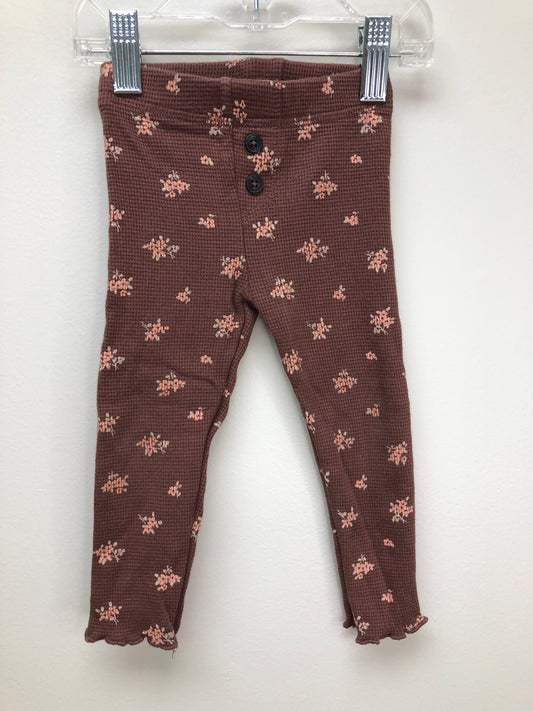 12m easy peasy mauve floral Leggings