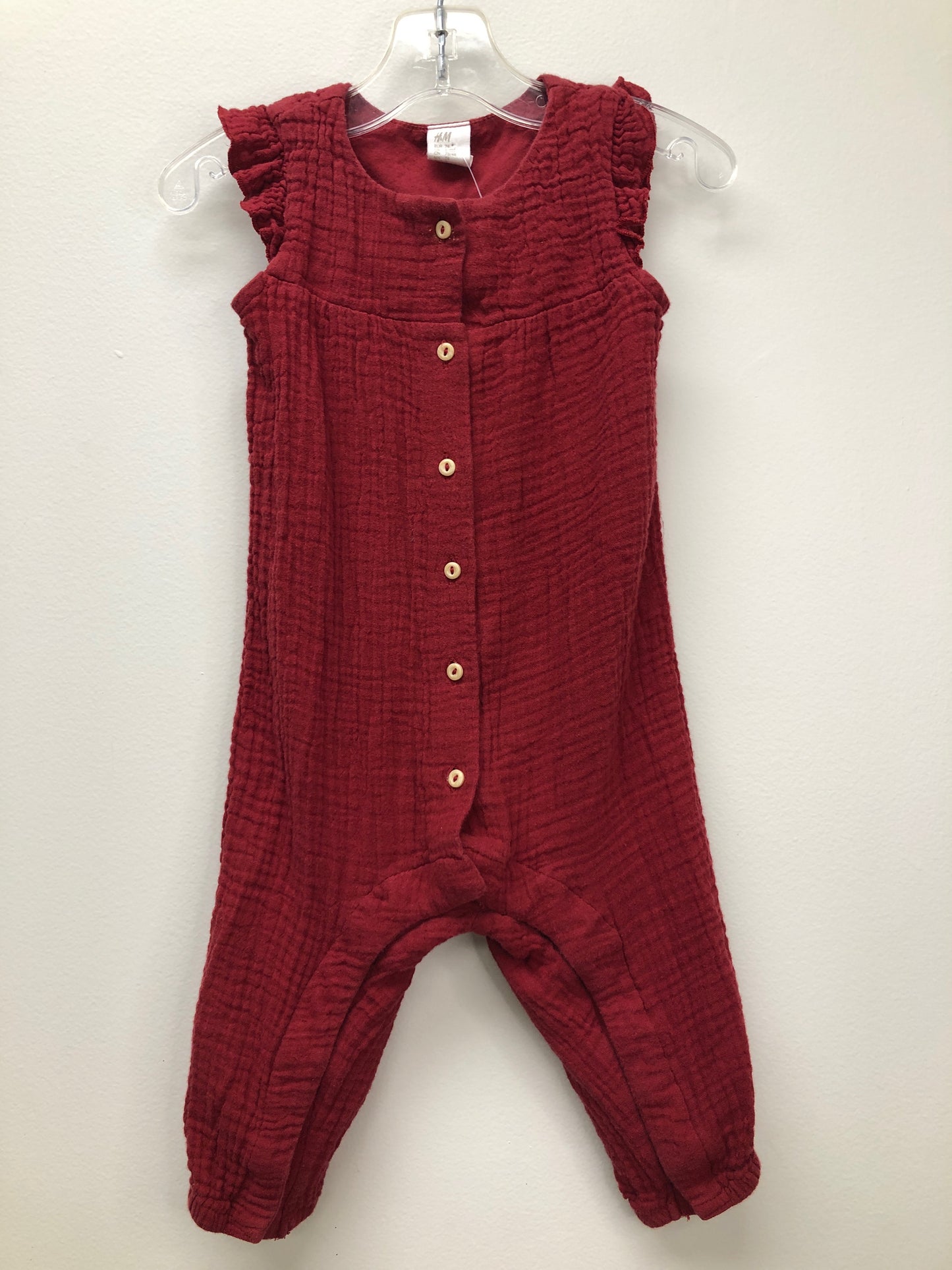 6M H & M red muslin Jumper