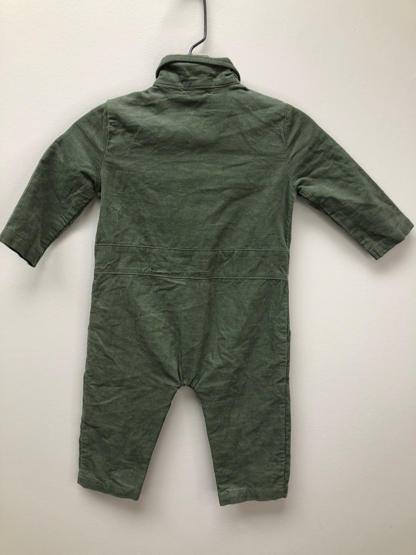 3-6m Angel Dear green corduroy 1 PC Ensemble