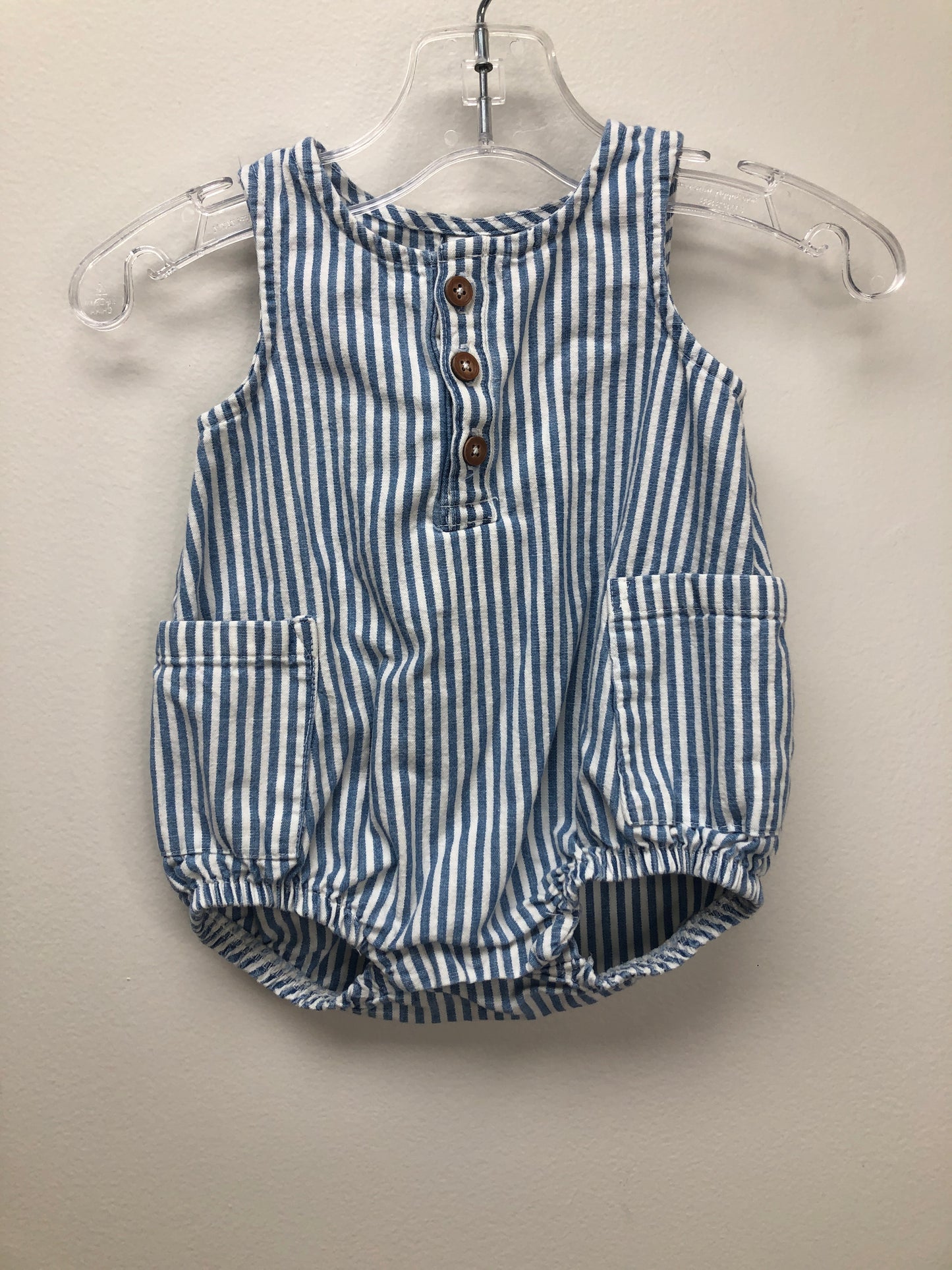 3M Carter's blue stripe Romper