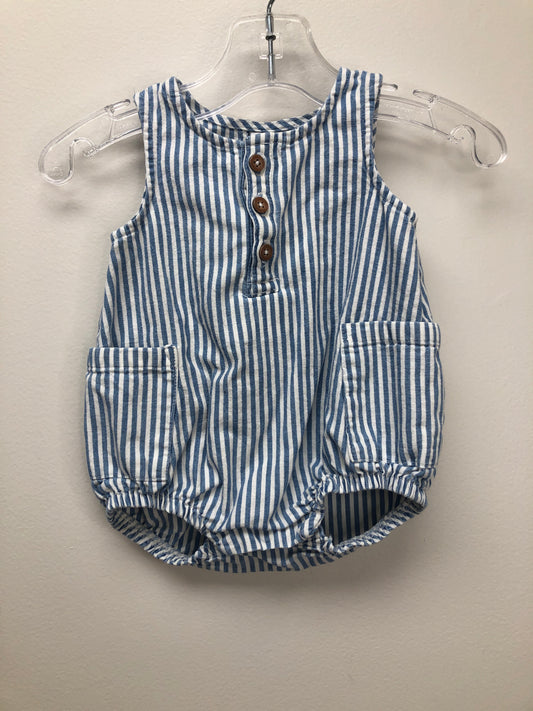 3M Carter's blue stripe Romper