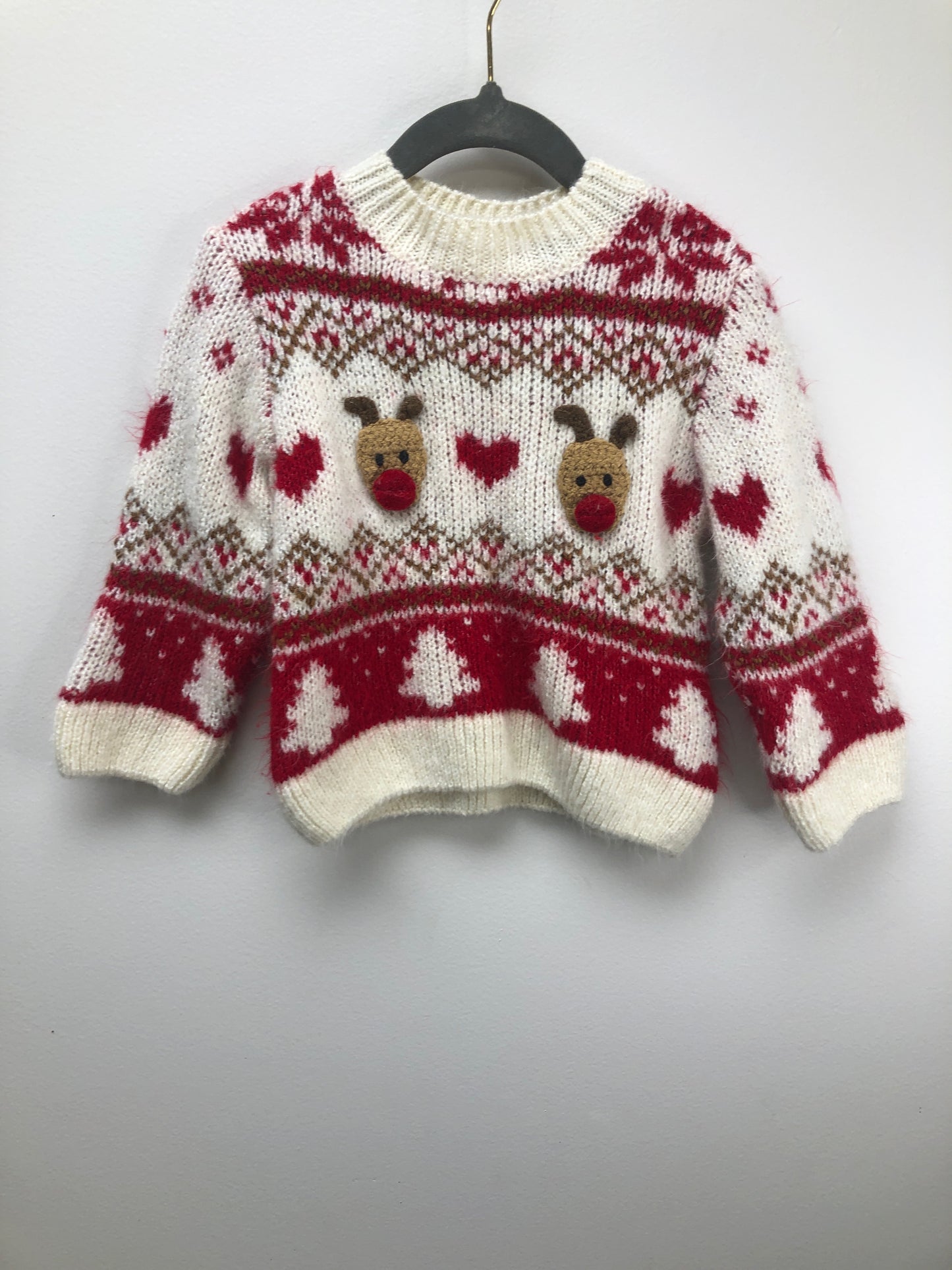 18-24 Months Zara red reindeer Sweater