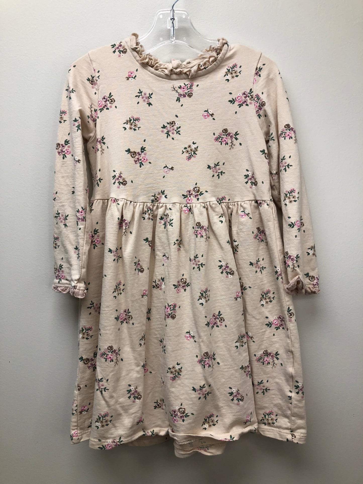 5 H & M cream floral Dress