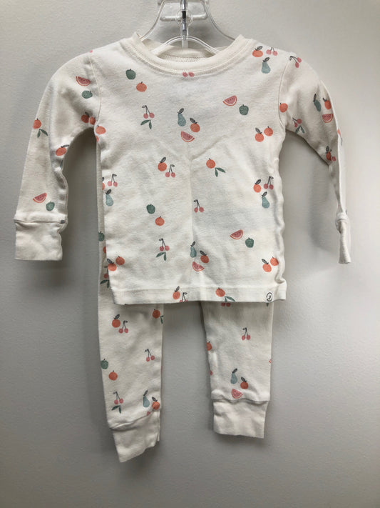 12m Little Planet cream fruit Pajamas