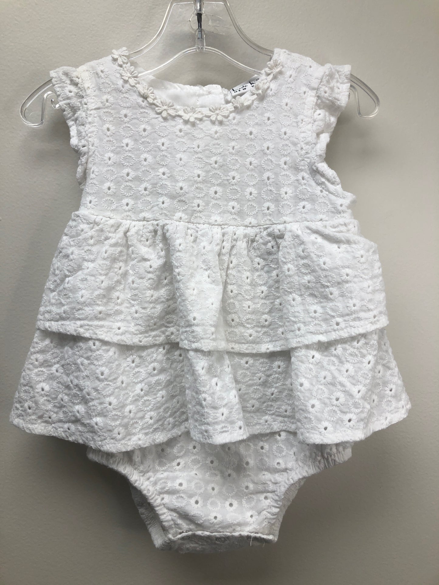 2 Nicole Miller white eyelet 1 PC Ensemble