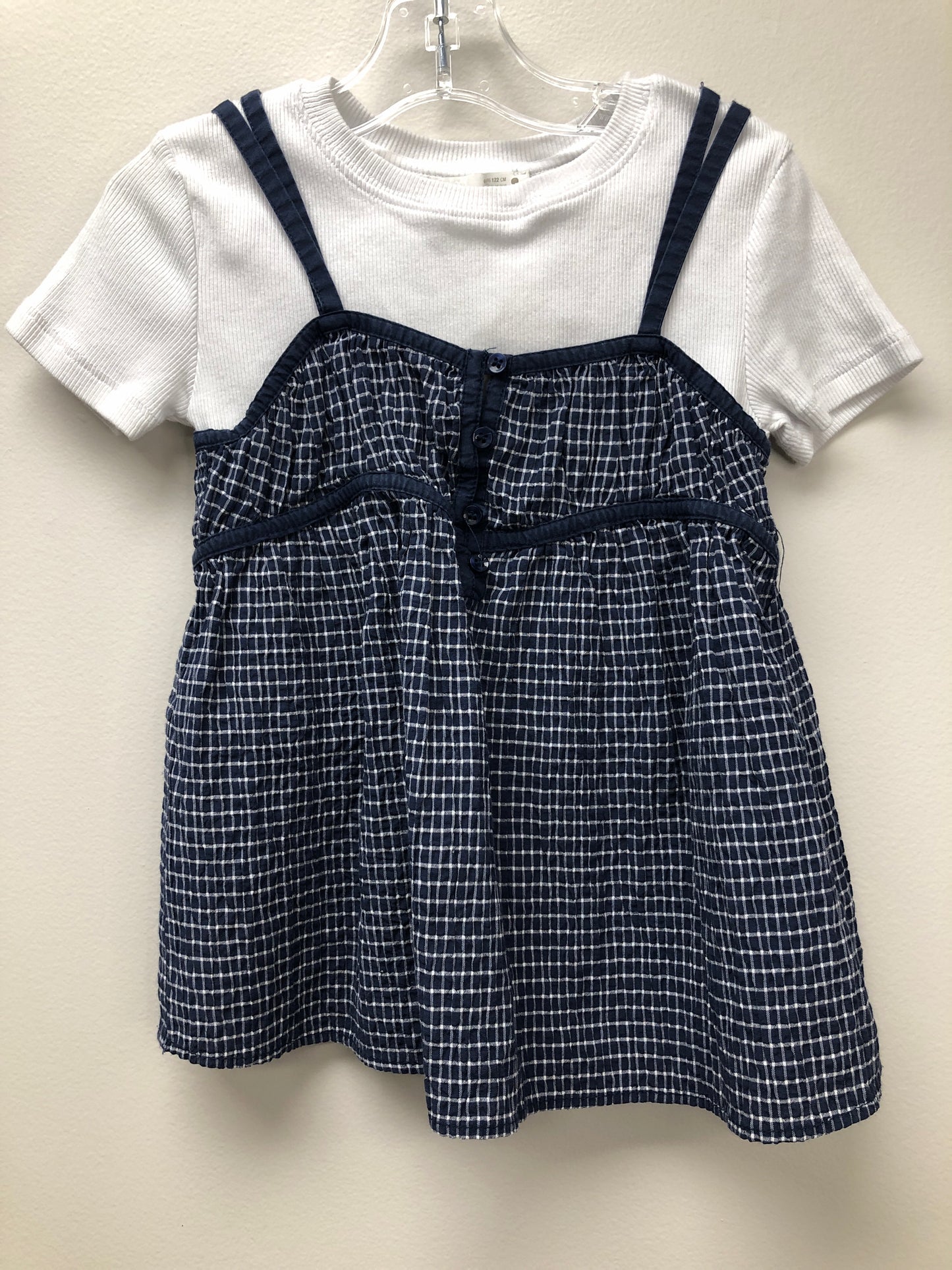 Size 6 Zara navy plaid Dress