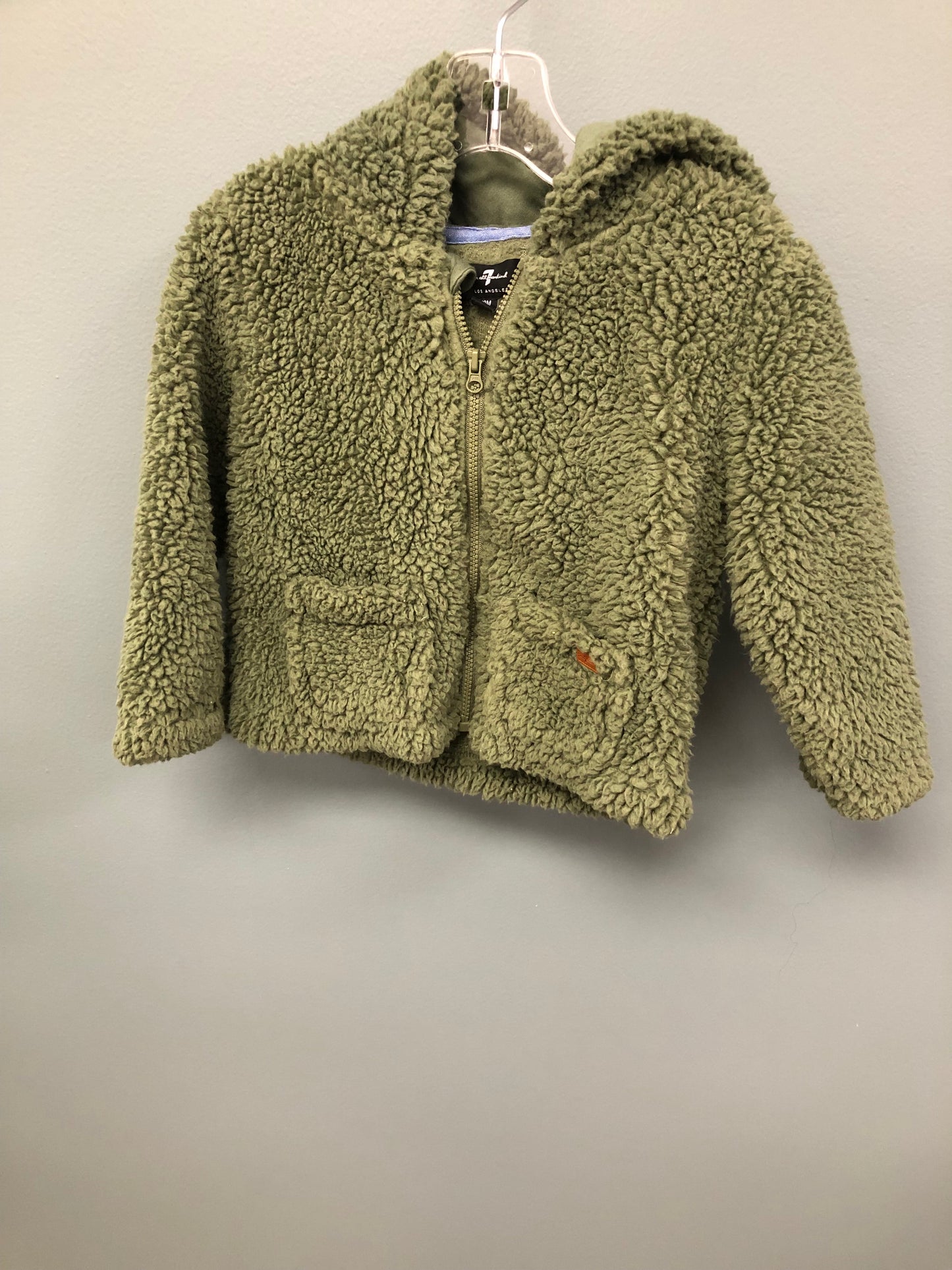 for all mankind Child Size 18 Months green sherpa Sweatshirt