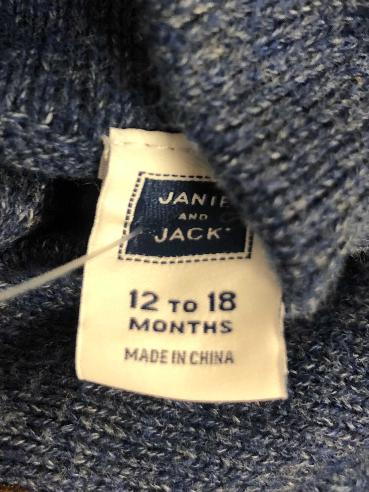 12-18 Months Janie and Jack  blue Sweatshirt