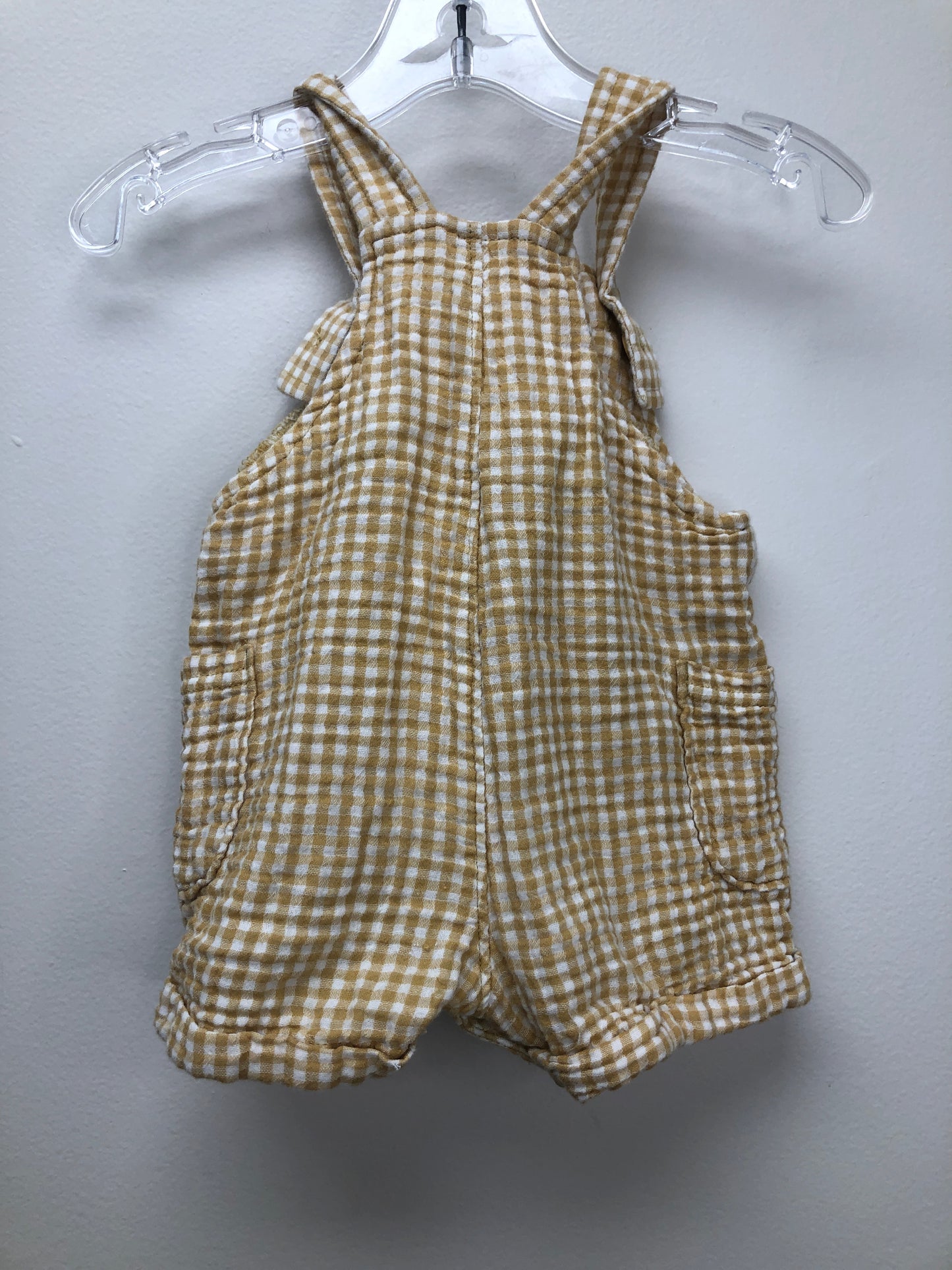 3M Little Planet yellow gingham Romper