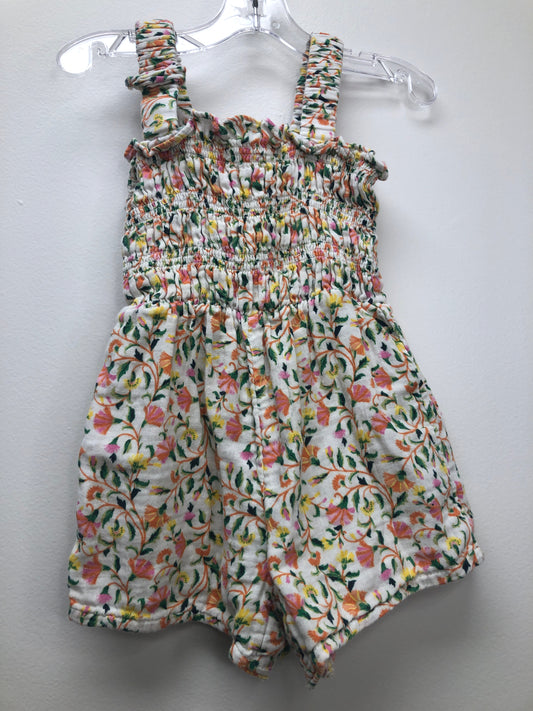 2t Old Navy yellow floral Romper