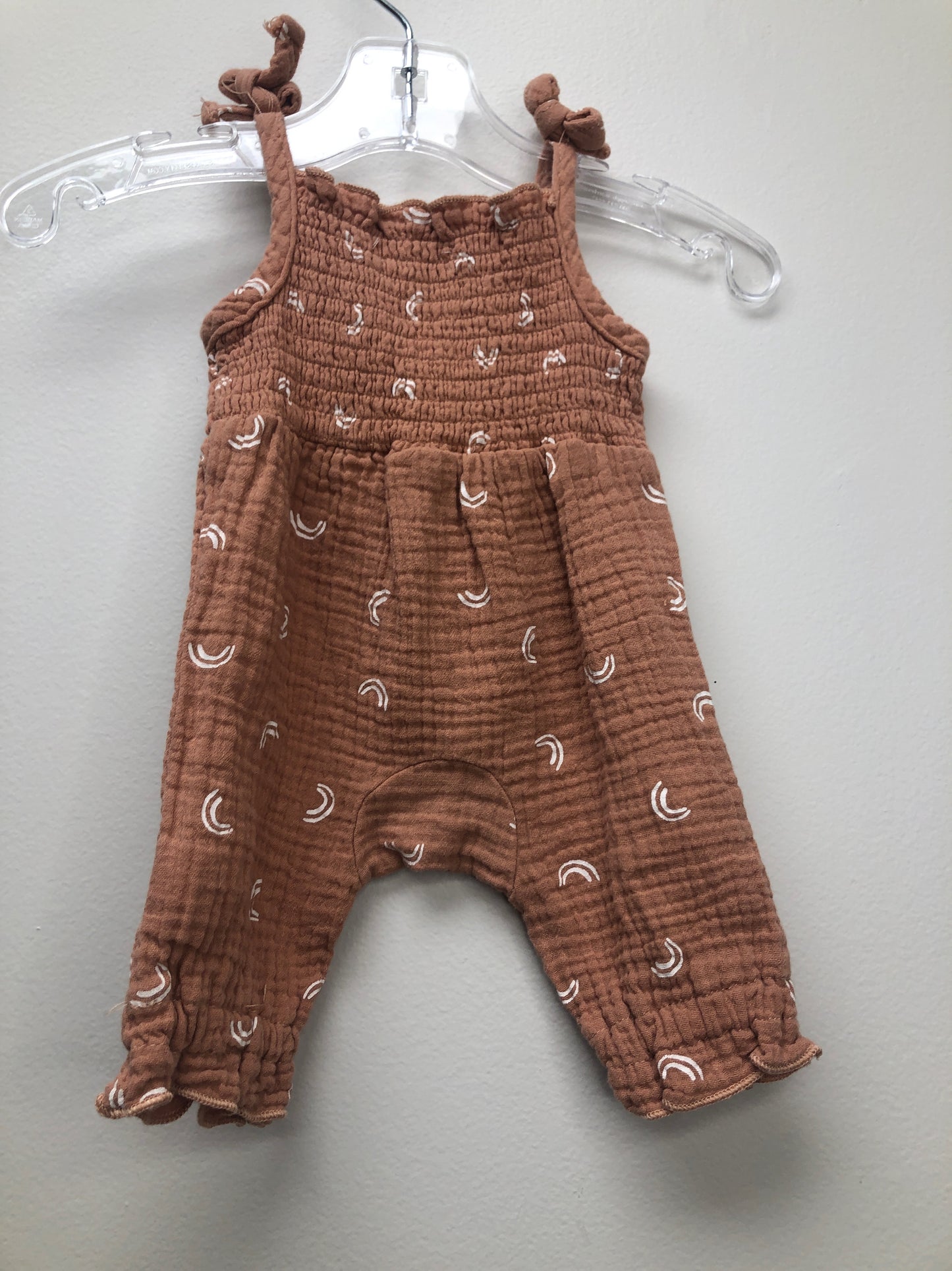 NB Grayson Collective clay rainbow Romper