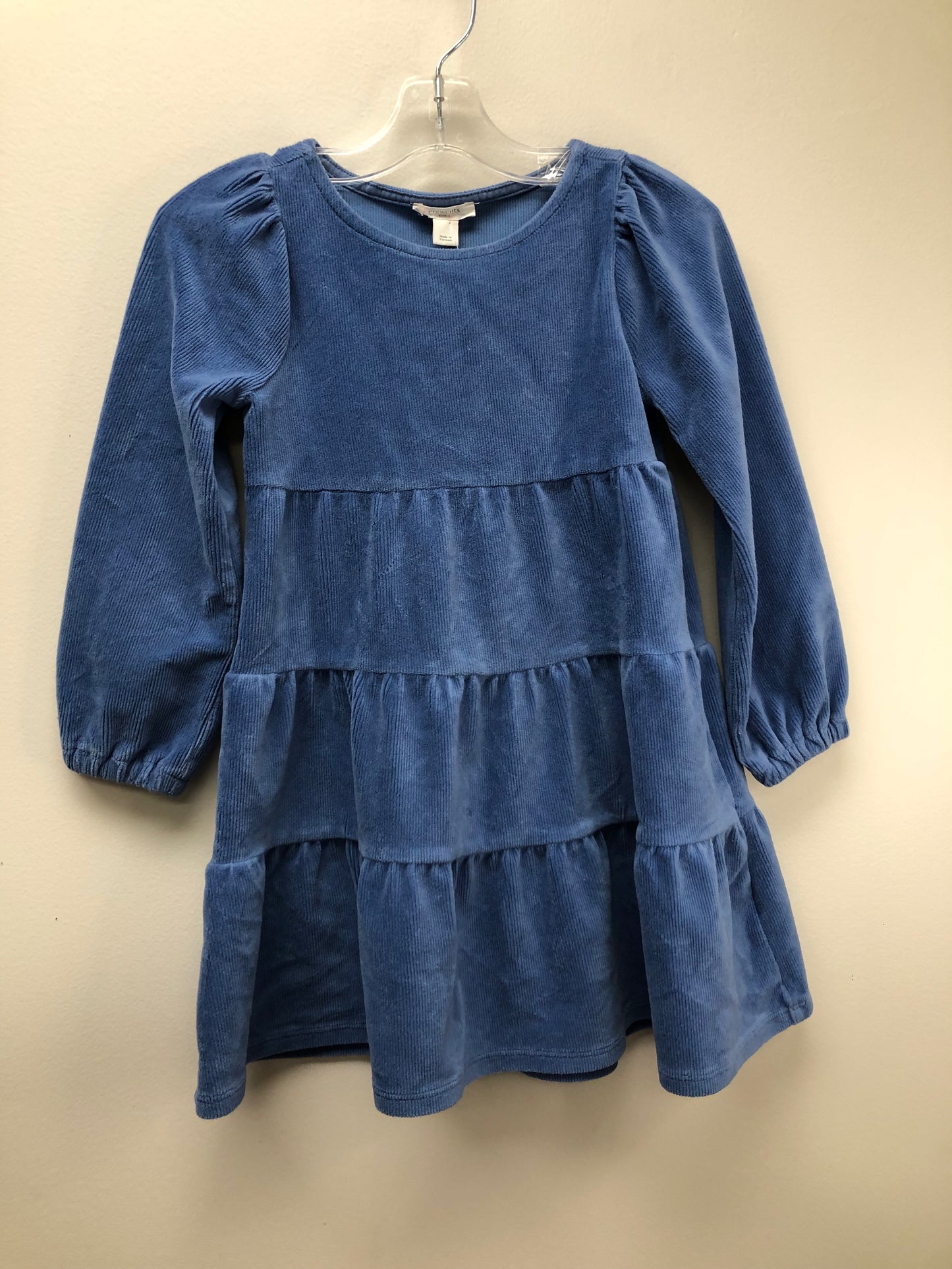 5T Crewcuts blue ribbed Dress